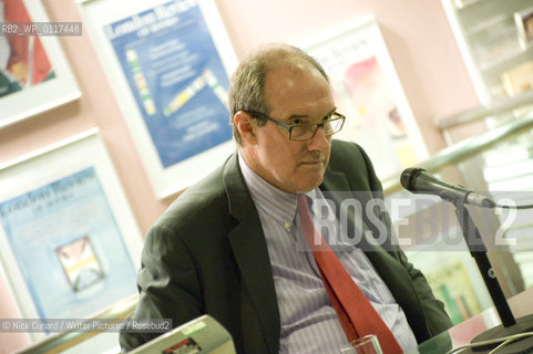 Will Hutton, English writer, weekly columnist and former newspaper editor-in-chief, at the London Review Bookshop, London, during a talk on his new book Them and Us. October 13, 2010...Copyright©Nick Cunard/Writer Pictures/Rosebud2