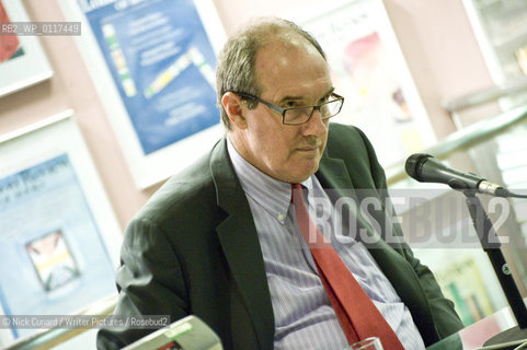 Will Hutton, English writer, weekly columnist and former newspaper editor-in-chief, at the London Review Bookshop, London, during a talk on his new book Them and Us. October 13, 2010...Copyright©Nick Cunard/Writer Pictures/Rosebud2