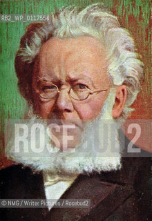 Henrik Ibsen (1828-1906).Norweigian playwright and poet..Copyright©NMG/Writer Pictures/Rosebud2