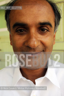 Pico Iyer, author ..scenes of The DSC Jaipur Literature Festival 2009 billed as Asias Leading Literary Festival at Diggi Palace the old city area of Jaipur,  capital city of Rajastan famed for its picturesque cities and beguiling desert landscapes. A celebration of national and international writers and encompassing a range of activities including film, music and theatre...copyright©Nick Cunard/Writer Pictures/Rosebud2