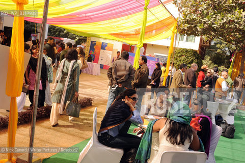 The DSC Jaipur Literature Festival 2009 billed as Asias Leading Literary Festival at Diggi Palace the old city area of Jaipur,  capital city of Rajastan...copyright©Nick Cunard/Writer Pictures/Rosebud2