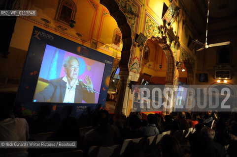 The DSC Jaipur Literature Festival 2009 billed as Asias Leading Literary Festival at Diggi Palace the old city area of Jaipur,  capital city of Rajastan...copyright©Nick Cunard/Writer Pictures/Rosebud2