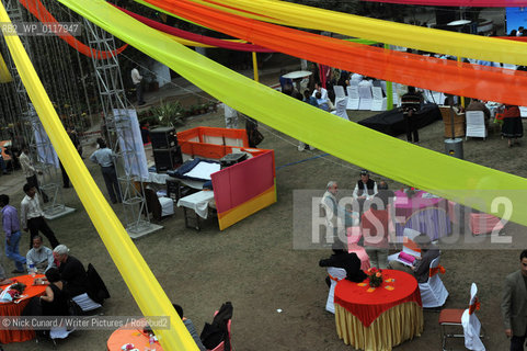 The DSC Jaipur Literature Festival 2009 billed as Asias Leading Literary Festival at Diggi Palace the old city area of Jaipur,  capital city of Rajastan...copyright©Nick Cunard/Writer Pictures/Rosebud2