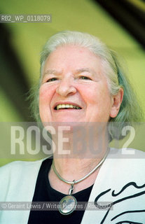 P D James author of crime novels at the Edinburgh Book Festival  2001.....Copyright©Geraint Lewis/Writer Pictures/Rosebud2