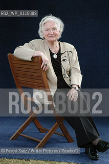 Crime writer P D James at the Edinburgh International Book Festival...Copyright©Pascal Saez/Writer Pictures/Rosebud2
