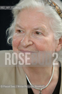 Crime writer P D James at the Edinburgh International Book Festival...Copyright©Pascal Saez/Writer Pictures/Rosebud2