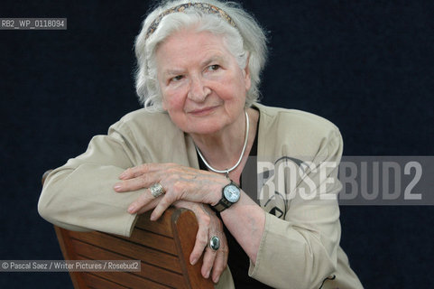 Crime writer P D James at the Edinburgh International Book Festival...Copyright©Pascal Saez/Writer Pictures/Rosebud2