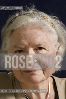 P D James,crime writer,her latest book is The Lighthouse..©CREDIT G/Writer Pictures/Rosebud2