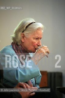 PD James in conversation with John Walsh at St Mary Magdalene Church in Woodstock...copyright©John Lawrence/Writer Pictures/Rosebud2