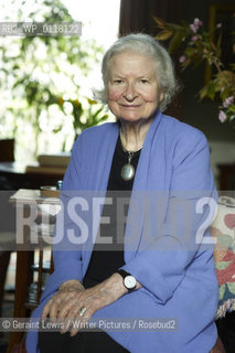 P D James British Crime Writer at home in Notting Hill..Copyright©Geraint Lewis/Writer Pictures/Rosebud2