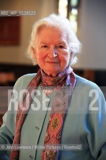 PD James in conversation with John Walsh at St Mary Magdalene Church in Woodstock...copyright©John Lawrence/Writer Pictures/Rosebud2