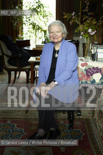 P D James British Crime Writer at home in Notting Hill..Copyright©Geraint Lewis/Writer Pictures/Rosebud2