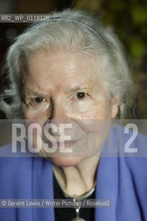 P D James British Crime Writer at home in Notting Hill..Copyright©Geraint Lewis/Writer Pictures/Rosebud2