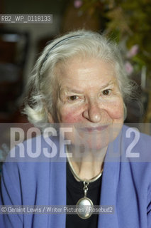 P D James British Crime Writer at home in Notting Hill..Copyright©Geraint Lewis/Writer Pictures/Rosebud2