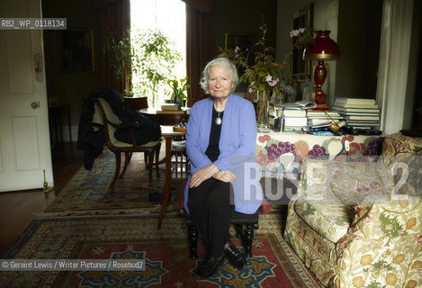 P D James British Crime Writer at home in Notting Hill..Copyright©Geraint Lewis/Writer Pictures/Rosebud2