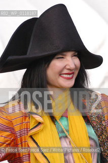 American writer Tama Janowitz (author of Slaves of New York) at the Edinburgh International Book Festival 2003..Copyright©Pascal Saez.Pascal Saez/Writer Pictures/Rosebud2