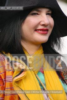 American writer Tama Janowitz (author of Slaves of New York) at the Edinburgh International Book Festival 2003..Copyright©Pascal Saez.Pascal Saez/Writer Pictures/Rosebud2