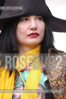 American writer Tama Janowitz (author of Slaves of New York) at the Edinburgh International Book Festival 2003..Copyright©Pascal Saez.Pascal Saez/Writer Pictures/Rosebud2