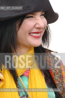 American writer Tama Janowitz (author of Slaves of New York) at the Edinburgh International Book Festival 2003..Copyright©Pascal Saez.Pascal Saez/Writer Pictures/Rosebud2