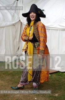 Cult New York Author Tama Janowitz appearing at the Edinburgh International Book Festival 2003...Copyright©Rob McDougall/Writer Pictures/Rosebud2