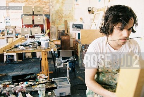 Oliver Jeffers, Writer and Illustrator photographed in his studio in Dublin. 25/03/2007..Low resolution file - Contact Agency for High Resolution - Give at least 24hours - 2 images in set are hi-res..copyright©Aidan Kelly/Writer Pictures/Rosebud2