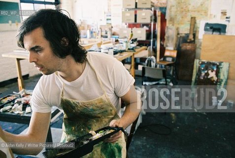 Oliver Jeffers, Writer and Illustrator photographed in his studio in Dublin. 25/03/2007..Low resolution file - Contact Agency for High Resolution - Give at least 24hours - 2 images in set are hi-res..copyright©Aidan Kelly/Writer Pictures/Rosebud2