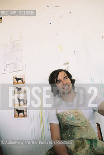 Oliver Jeffers, Writer and Illustrator photographed in his studio in Dublin. 25/03/2007..Low resolution file - Contact Agency for High Resolution - Give at least 24hours - 2 images in set are hi-res..copyright©Aidan Kelly/Writer Pictures/Rosebud2