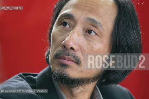 Chinese writer Ma Jian at the Edinburgh International Book Festival..He now lives in exile. His novel Stick Out Your Tongue was banned in China...Copyright©Pascal Saez/Writer Pictures/Rosebud2