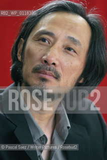 Chinese writer Ma Jian at the Edinburgh International Book Festival..He now lives in exile. His novel Stick Out Your Tongue was banned in China...Copyright©Pascal Saez/Writer Pictures/Rosebud2
