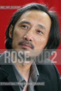 Chinese writer Ma Jian at the Edinburgh International Book Festival..He now lives in exile. His novel Stick Out Your Tongue was banned in China...Copyright©Pascal Saez/Writer Pictures/Rosebud2