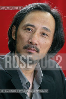 Chinese writer Ma Jian at the Edinburgh International Book Festival..He now lives in exile. His novel Stick Out Your Tongue was banned in China...Copyright©Pascal Saez/Writer Pictures/Rosebud2