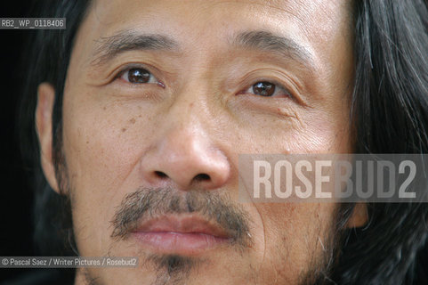Chinese writer Ma Jian at the Edinburgh International Book Festival..He now lives in exile. His novel Stick Out Your Tongue was banned in China...Copyright©Pascal Saez/Writer Pictures/Rosebud2