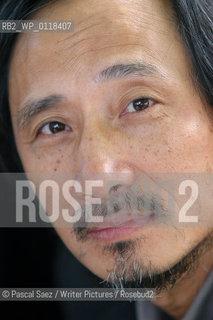 Chinese writer Ma Jian at the Edinburgh International Book Festival..He now lives in exile. His novel Stick Out Your Tongue was banned in China...Copyright©Pascal Saez/Writer Pictures/Rosebud2