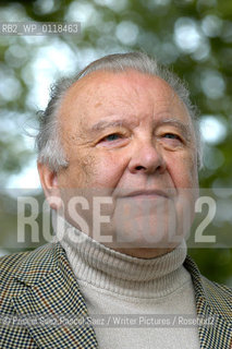 Icelandic writer Matthias Johannessen.at the Edinburgh International Book Festival 2004..Copyright©Pascal Saez.Pascal Saez/Writer Pictures/Rosebud2