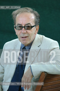 Albanian writer Ismail Kadare at the Edinburgh International Book Festival...Copyright©Pascal Saez/Writer Pictures/Rosebud2