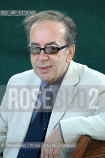 Albanian writer Ismail Kadare at the Edinburgh International Book Festival...Copyright©Pascal Saez/Writer Pictures/Rosebud2