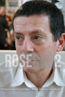 Writer Hedi Kaddour at the Salon du Livre (Book Fair) in Paris, March 2006 ..Copyright©Pascal Saez.Pascal Saez/Writer Pictures/Rosebud2