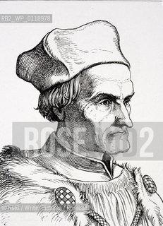 Geiler Von Kaiserberg (1445-1510) German Writer ..Copyright©NMG/Writer Pictures/Rosebud2