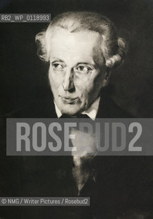 Immanuel Kant (1724-1804).German Philosopher..Copyright©NMG/Writer Pictures/Rosebud2