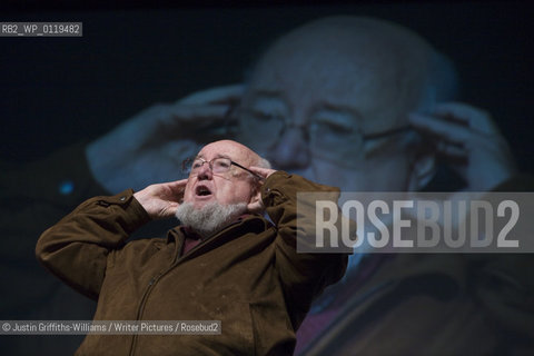 Thomas Keneally, winner of the Booker prize with Schindlers Ark,  discusses his work and his new novel The Widow and Her Hero, at the Guardian Hay Festival...copyright©Justin Griffiths-Williams/Writer Pictures/Rosebud2