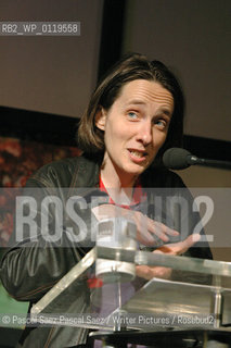 Scottish writer, journalist and comedian A L Kennedy at the Edinburgh International Book Festival 2005...Copyright©Pascal Saez.Pascal Saez/Writer Pictures/Rosebud2