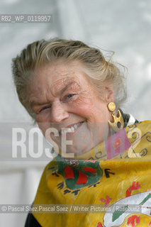 Writer and anthropologist Sheila Kitzinger, who is a respected authority on pregnancy, childbirth and babies, at the Edinburgh International Book Festival 2004                    ..Copyright©Pascal Saez.Pascal Saez/Writer Pictures/Rosebud2