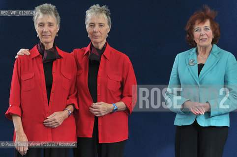 Alanna Knight and Helen and Morna Mulgray at The Edinburgh International Book Festival 2008..Copyright©Pascal Saez/Writer Pictures/Rosebud2