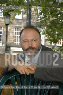 Russian writer Andrey Kurkov, author of Death and the Penguin and A Matter of Death and Life, at the Edinburgh International Book Festival 2005...Copyright©Pascal Saez.Pascal Saez/Writer Pictures/Rosebud2