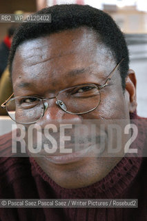 writer Koffi Kwahule at the Salon du Livre (Book Fair) in Paris, March 2006..Copyright©Pascal Saez.Pascal Saez/Writer Pictures/Rosebud2