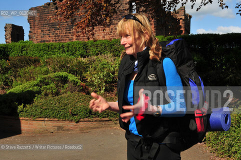 Rosie Swale-Pope, MBE, born 2 October 1946 (1946-10-02) (age 63), is an author, adventurer and marathon runner, who was the first woman to sail single-handed across the Atlantic in a small boat.  Pictured at The Keswick Mountain Festival 2009...copyright©Steve Razzetti/Writer Pictures/Rosebud2