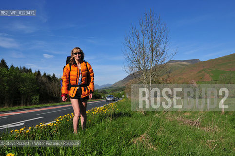 Rosie Swale-Pope, MBE, born 2 October 1946 (1946-10-02) (age 63), is an author, adventurer and marathon runner, who was the first woman to sail single-handed across the Atlantic in a small boat.  Pictured at The Keswick Mountain Festival 2009...copyright©Steve Razzetti/Writer Pictures/Rosebud2