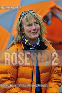 Rosie Swale-Pope, MBE, born 2 October 1946 (1946-10-02) (age 63), is an author, adventurer and marathon runner, who was the first woman to sail single-handed across the Atlantic in a small boat.  Pictured at The Keswick Mountain Festival 2009...copyright©Steve Razzetti/Writer Pictures/Rosebud2
