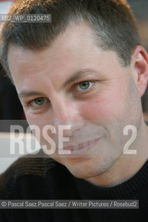 Writer Erik LHomme at the Salon du Livre (Book Fair) in Paris, March 2006..Copyright©Pascal Saez.Pascal Saez/Writer Pictures/Rosebud2