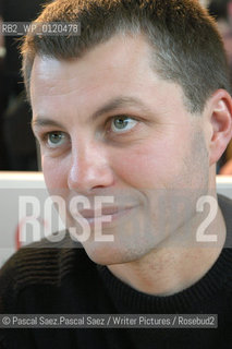 Writer Erik LHomme at the Salon du Livre (Book Fair) in Paris, March 2006..Copyright©Pascal Saez.Pascal Saez/Writer Pictures/Rosebud2